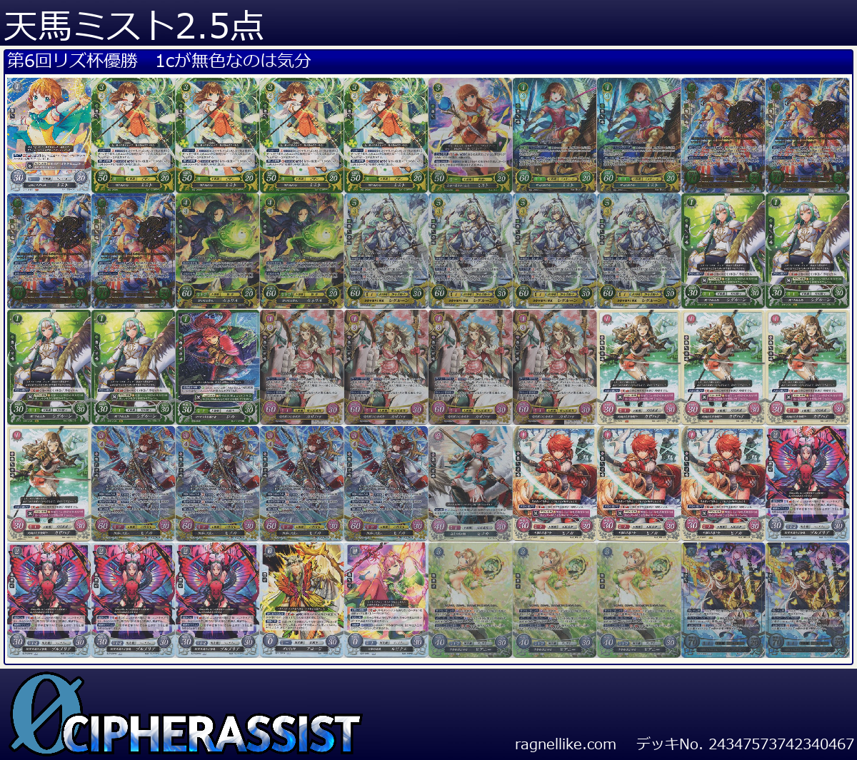 天馬ミスト2.5点